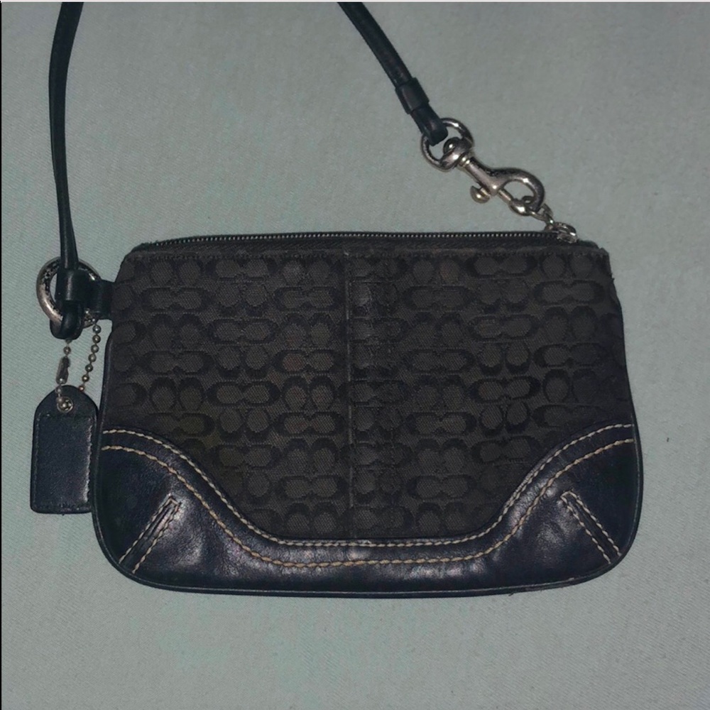 Black Coach Wristlet